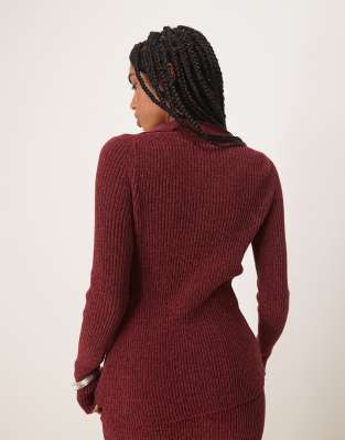 Asos Design Chenille Longline Collared Cardigan In Multi