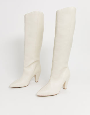 white knee boots