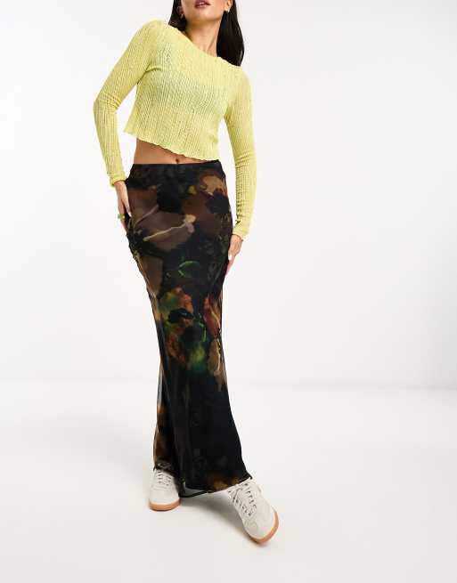 Long camouflage skirt outlet for sale