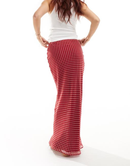 Next red spot maxi skirt best sale