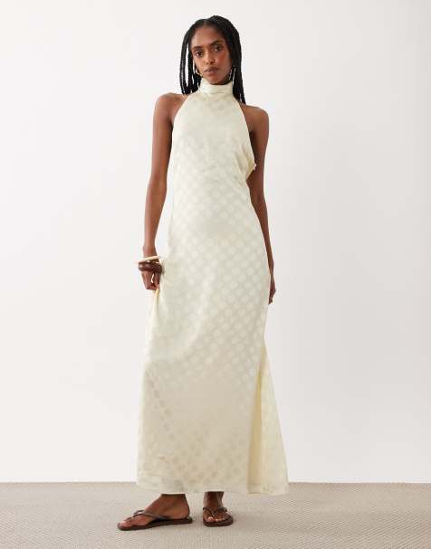 asos long white dress ASOS Design - Batwing Maxi Dress - Women - Polyester - 6 US
