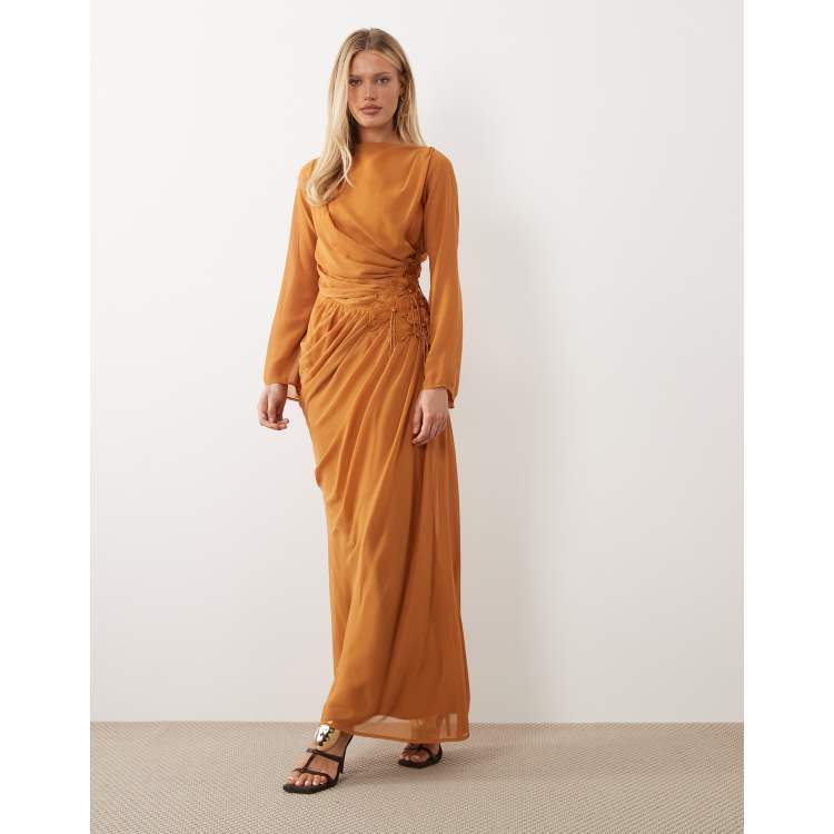 elizabeth and james orange dress ASOS Design - Floral Embellished Maxi Dress - Women - Polyester - 4 US