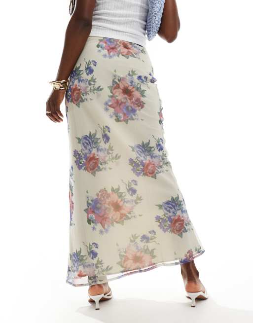 Chiffon maxi skirt 5t outlet