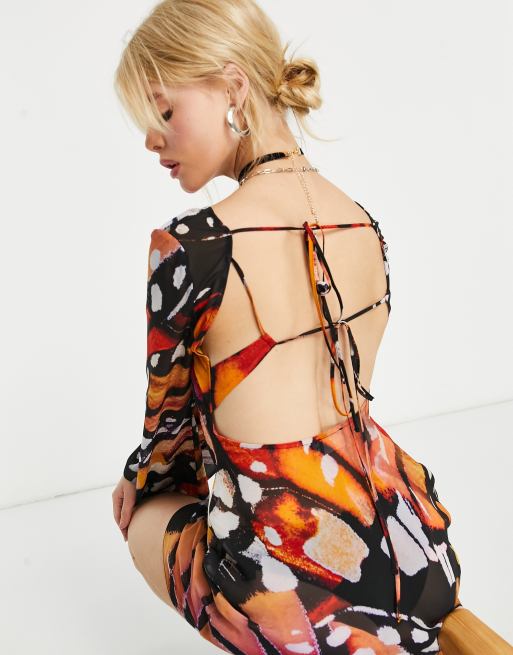 Asos store butterfly dress