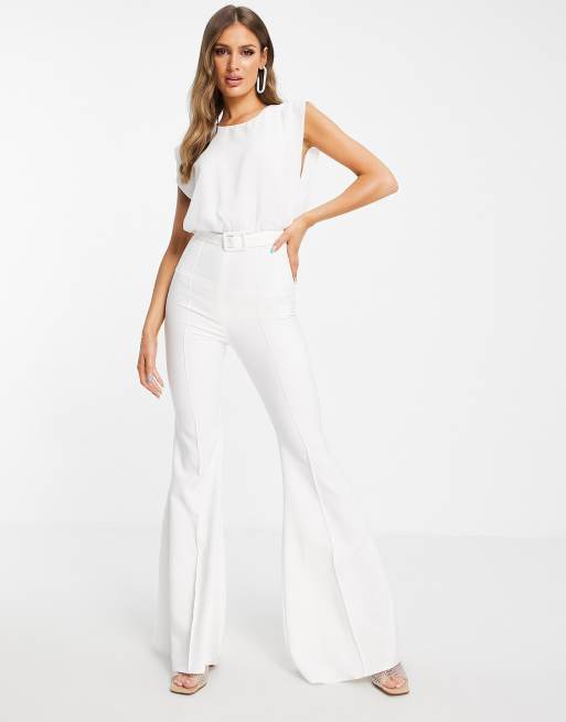 White store top jumpsuit