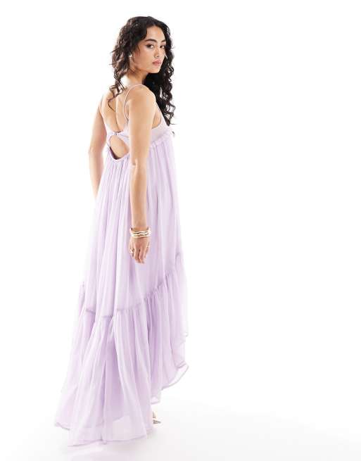 Chiffon trapeze dress best sale