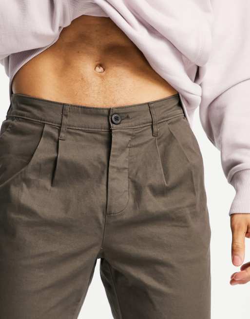ASOS DESIGN - Chino a sigaretta alla caviglia marroni, 3 di 4