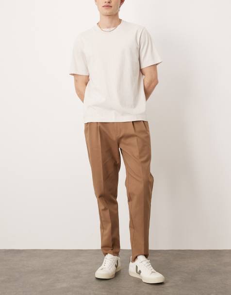 ASOS DESIGN - Chino affusolati eleganti marroni in cotone - view 1