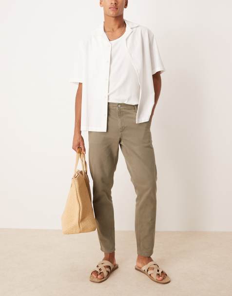 ASOS DESIGN - Chino affusolati verde kaki - view 1