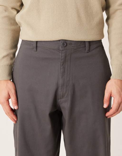 ASOS DESIGN - Chino ampi color antracite, 5 di 5