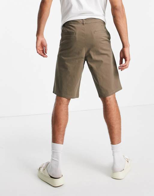 ASOS DESIGN - Chino corti ampi marroni, 2 di 4