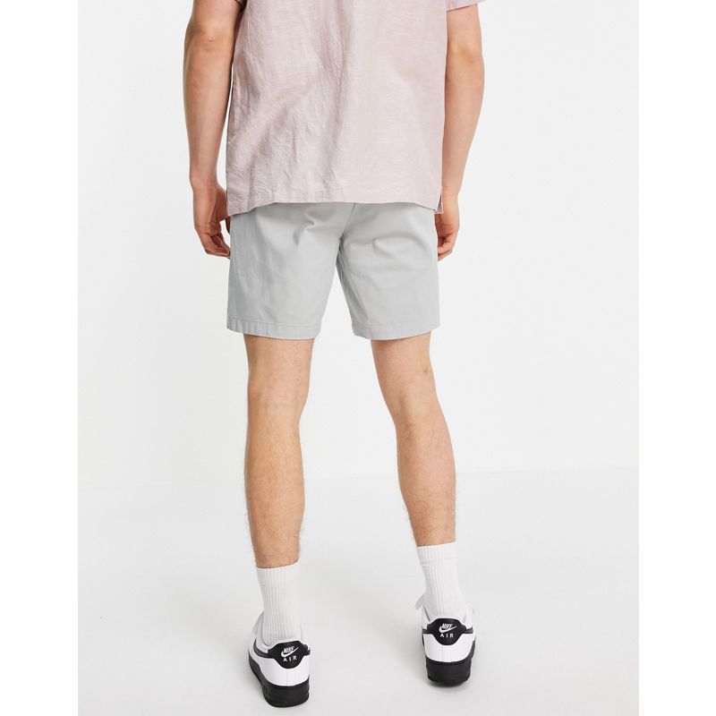 Uomo Pantaloncini DESIGN - Chino corti slim grigio chiaro