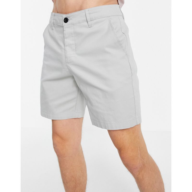 Uomo Pantaloncini DESIGN - Chino corti slim grigio chiaro
