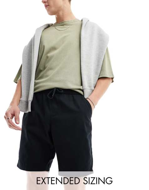 ASOS DESIGN - Chino corti slim neri - view 1