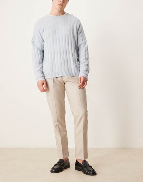 ASOS DESIGN - Chino eleganti slim in cotone color pietra - view 1