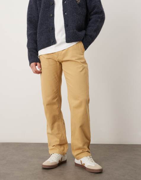 ASOS DESIGN - Chino met rechte pasvorm in beige - view 1