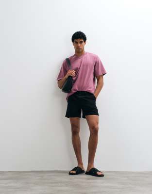 Asos Design Chino Short In Pink