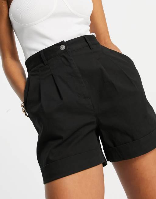 ASOS DESIGN mini shorts in black