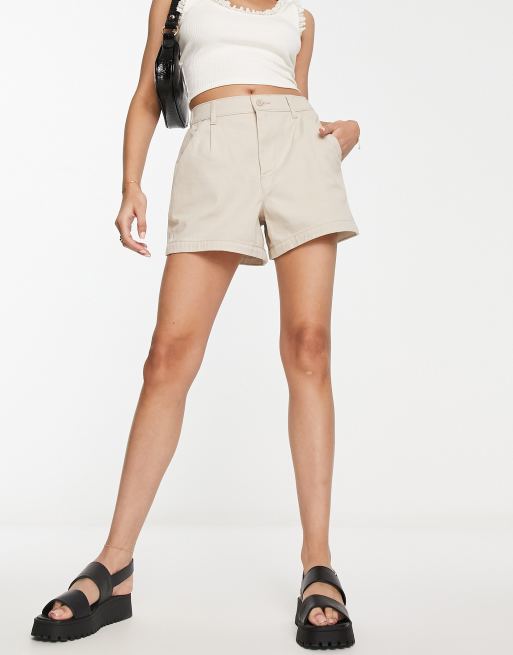 Khaki chino best sale shorts womens