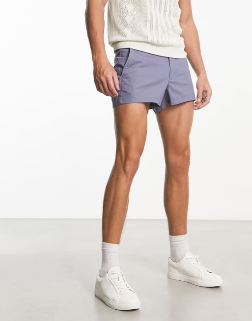 ASOS Jersey Shorts In Extreme Short Length in Gray for Men