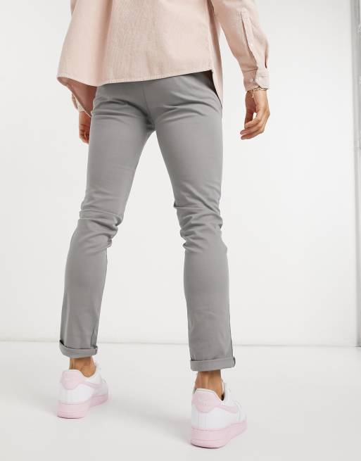 ASOS DESIGN - Chino skinny grigio chiaro, 2 di 4