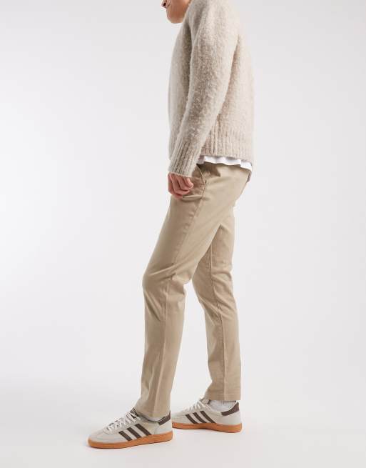 ASOS DESIGN - Chino slim beige slavato, 3 di 5