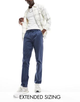 ASOS DESIGN sim chinos in navy - ASOS Price Checker