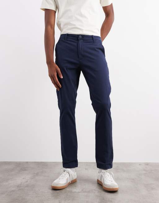 ASOS DESIGN - Chino slim blu navy, 2 di 5