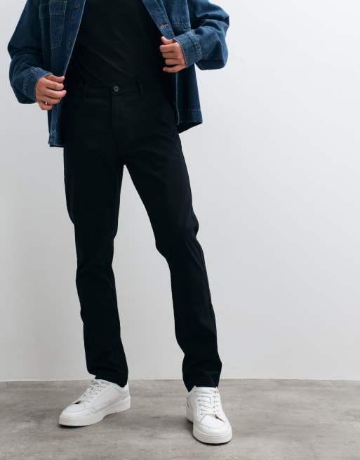ASOS DESIGN - Chino slim neri, 2 di 5