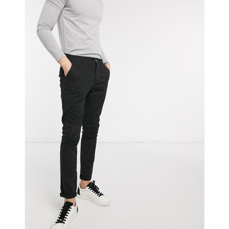 h7drW Pantaloni skinny DESIGN - Chino super skinny neri