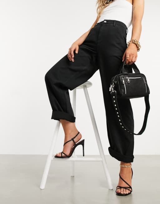 ASOS DESIGN – Chinosy o bardzo luźnym kroju w kolorze khaki, 4 z 4