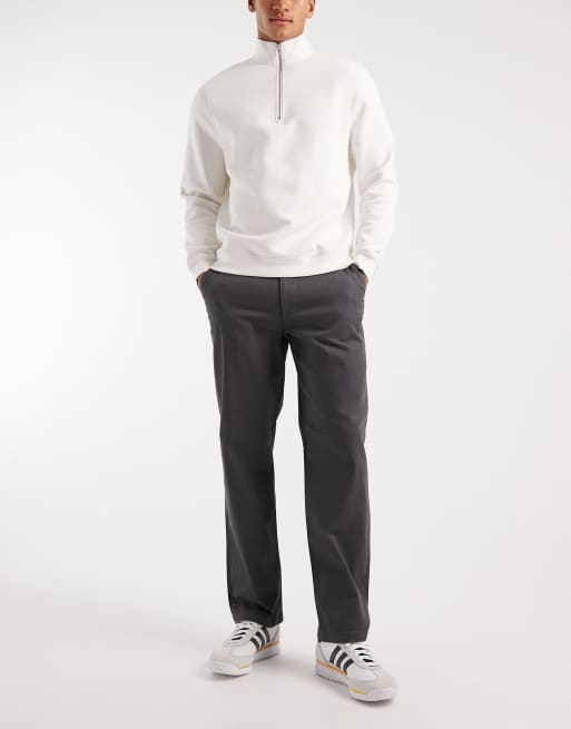 ASOS DESIGN – Chinosy o prostym kroju w spranym czarnym kolorze, 2 z 5