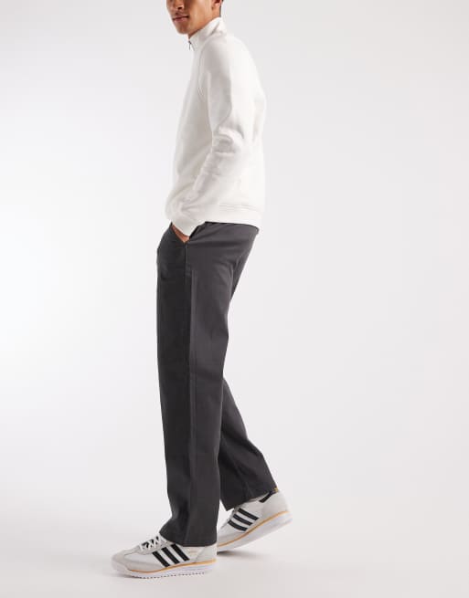 ASOS DESIGN – Chinosy o prostym kroju w spranym czarnym kolorze, 3 z 5