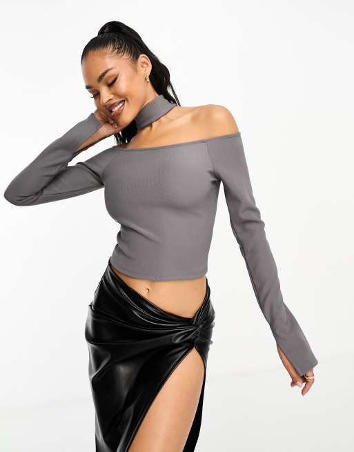 Asos off shoulder online top