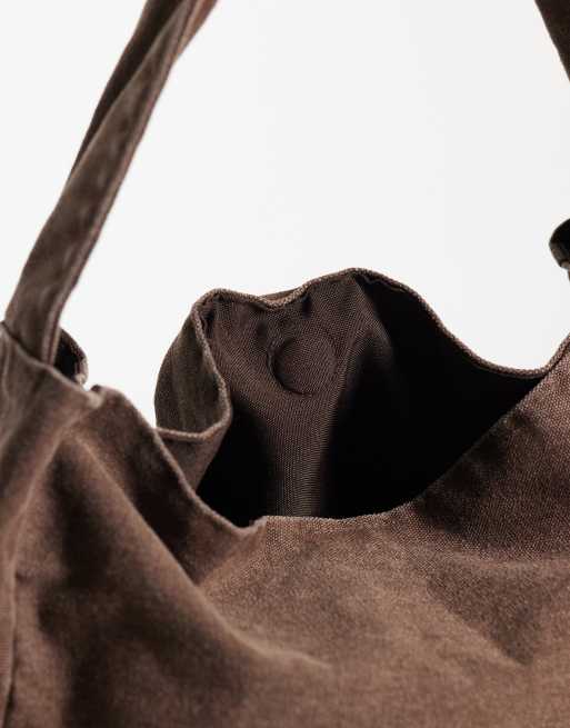 ASOS DESIGN – Chokladbrun toteväska i canvas, 3 av 4
