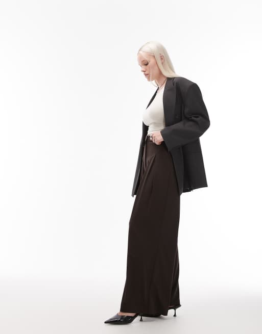 ASOS DESIGN - Chokoladebrune skræddersyede bukser med ultravide ben, 3 af 5