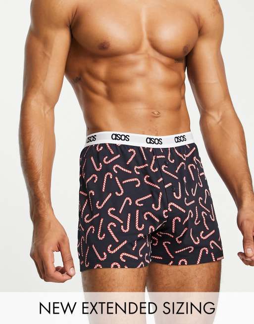 Men's Candy Cane Christmas Boxers