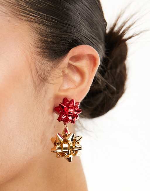 Red earrings deals asos