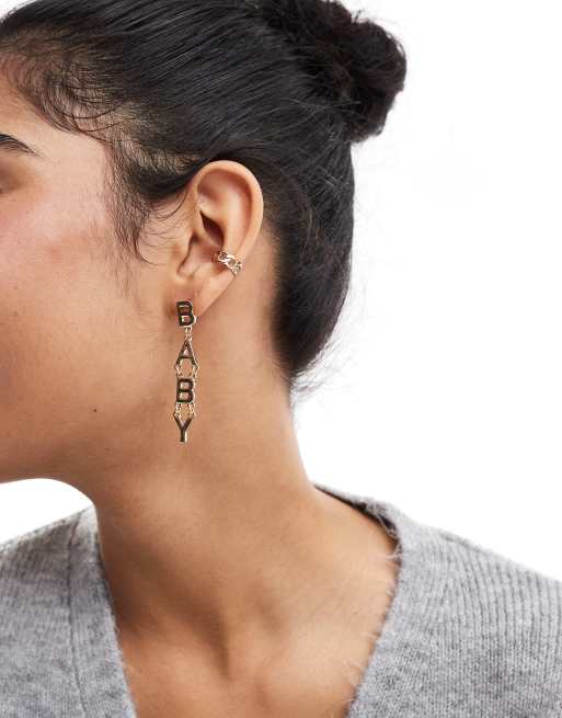 Santa drop earrings sales