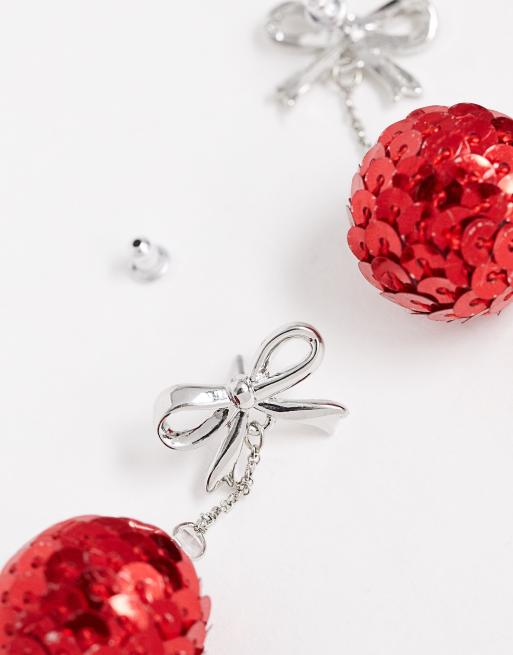 Christmas deals ball earrings