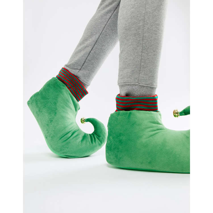 Christmas elf discount slippers with bells