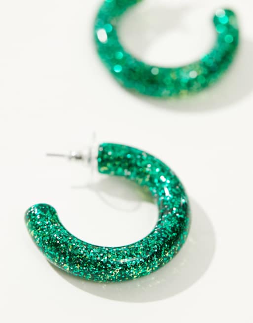 Asos clearance green earrings