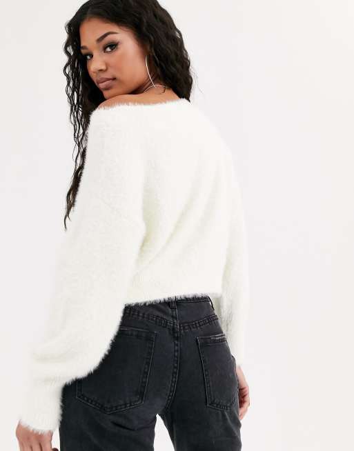 Christmas off shop shoulder jumper