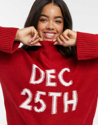 Evesham Nj Design Christmas Oversize Pullover Dec 25th In Rot Evesham Nj