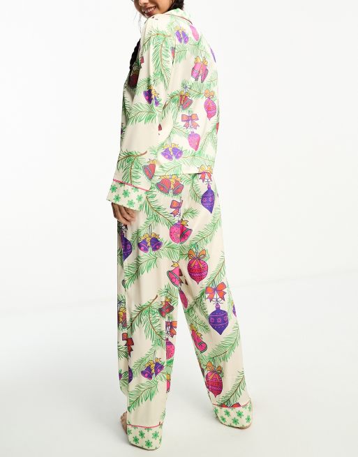 Asos discount satin pjs