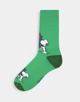 ASOS DESIGN Christmas Snoopy socks (200844643)