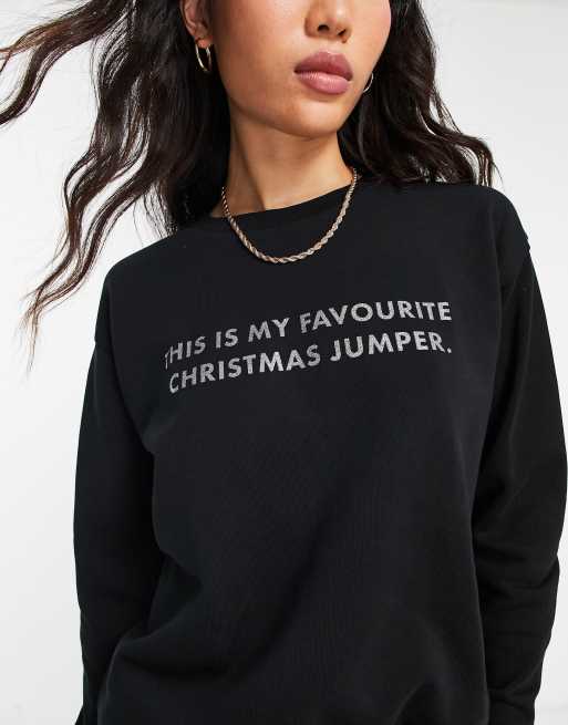 Black store christmas sweatshirt