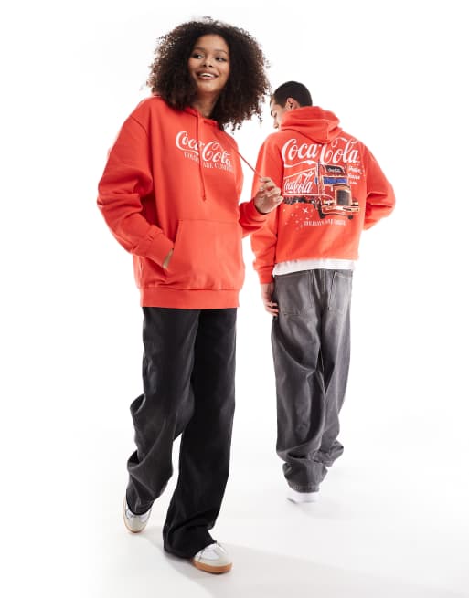 Red coca cola hoodie sale