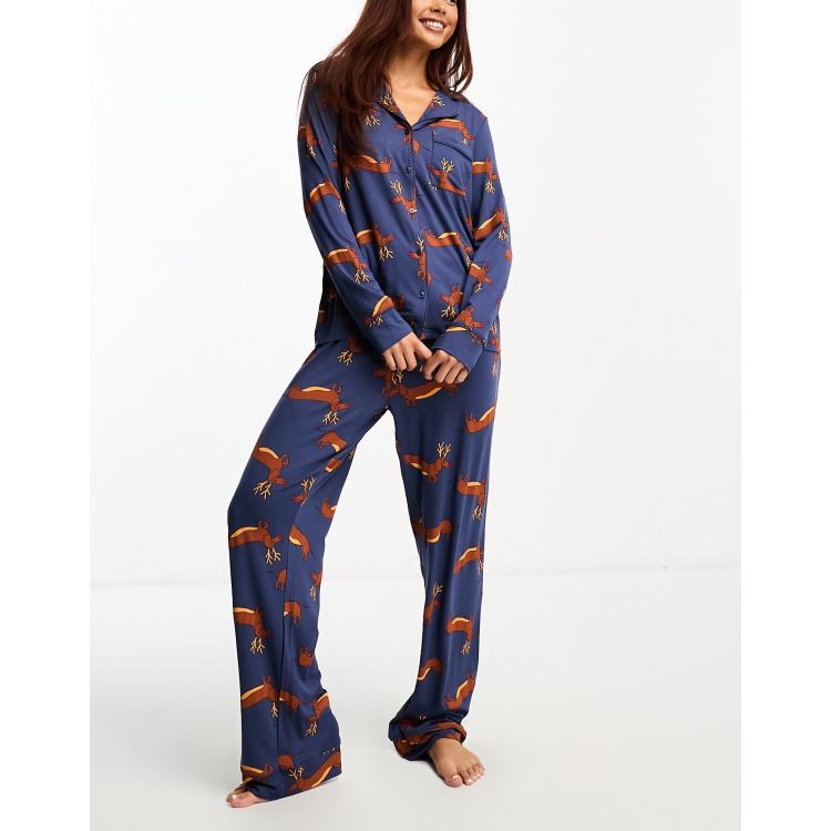 Women's weiner dog pajamas hot sale