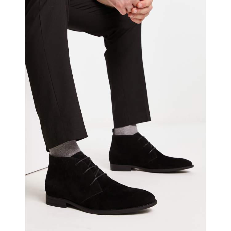 Asos black suede outlet chelsea boots